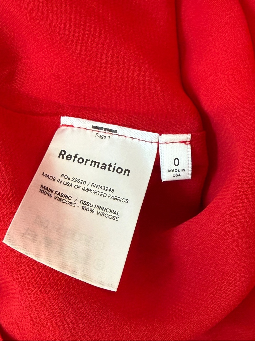 Reformation Raspberry Tie-Shoulder Ruffle-Hem Midi Dress - Picture 9 of 10